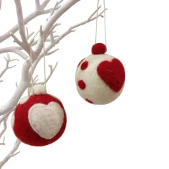 Amica Felt Felt Heart Bauble Decoration