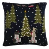 Sophie Allport Festive Forest Knitted Statement Pillow