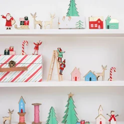 Meri Meri Festive Village Wooden Advent Calendar