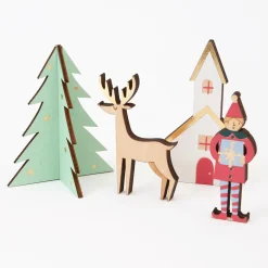 Meri Meri Festive Village Wooden Advent Calendar