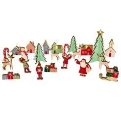 Meri Meri Festive Village Wooden Advent Calendar