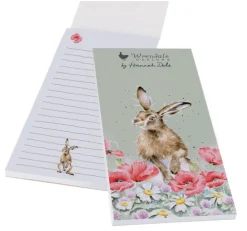 Wrendale Designs 'Field of Flowers' Hare Shopping List Pad