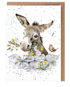 Wrendale Designs 'Fine and Dandy' Donkey Greetings Card