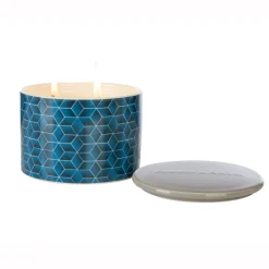 Wax Lyrical Fired Earth Ceramic Multi Wick Assam & White Cedar Tea Candle