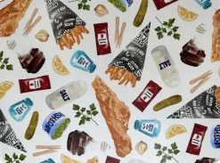 Corinne Alexander Fish & Chips Placemat by