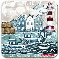 Emma Ball Fishing Village Lighthouse Coaster