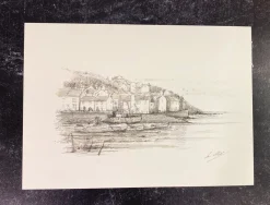 Sean Webb Art Fishing Village, North Yorkshire Print