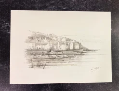 Sean Webb Art Fishing Village, North Yorkshire Print