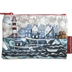 Emma Ball Fishing Village Small Zipped Purse