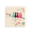 The Art File Five Crown Cats Greeting Card by Sara Miller