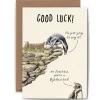 Bewilderbeest Flightless Bird 'Good Luck' Greetings Card