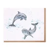 Wrendale Designs 'Flippin Around' Dolphin Greetings Card