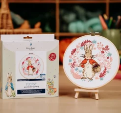 The Crafty Kit Co. Flopsy Goes Blackberry Picking Embroidery Kit