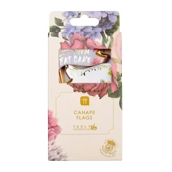 Talking Tables Floral Cocktail Stick Food Flags - 24 pack