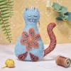 Corinne Lapierre Folk Embroidered Cat Craft Mini Kit
