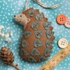 Corinne Lapierre Folk Embroidered Hedgehog Craft Mini Kit