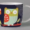 Repeat Repeat Folkland Barn Owl Mug - Black