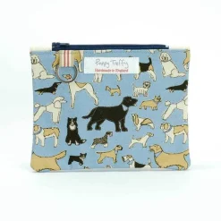 Poppy Treffry Four Legged Friends Flat Zip Purse with Keyring