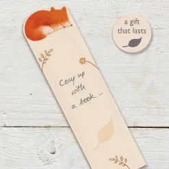 Ginger Betty Foxes Cosy Up Wooden Book Mark
