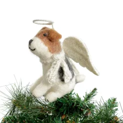 Amica Felt Fox Terrier Tree Topper - Large