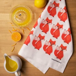 Lucky Lobster Foxy Tea Towel