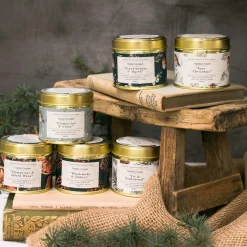 Toasted Crumpet Frankincense & Myrrh Candle in a Matte Gold Tin