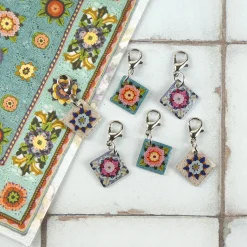 Emma Ball Fruit Gardens Set of 6 Crochet Markers in a Pocket Tin