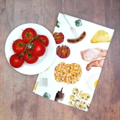 Corinne Alexander Full English Tea Towel by