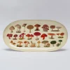 Roomytown Fungi Oval Enamel Printed Tray
