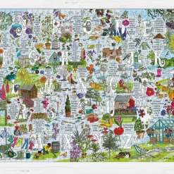 GB Jigsaws Ltd Garden A-Z 1000 Piece Jigsaw Puzzle