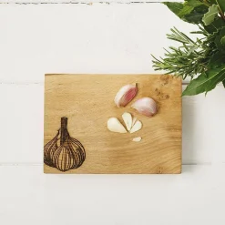 Selbrae Garlic Oak Chopping Board - 19cm