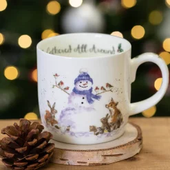 Wrendale Designs 'Gathered All Around' Small Bone China Mug (11oz)