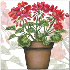 Emma Ball Geranium Greetings Card