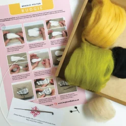 Bergin & Bath Gertrude the Green Budgie Needle Felting Kit