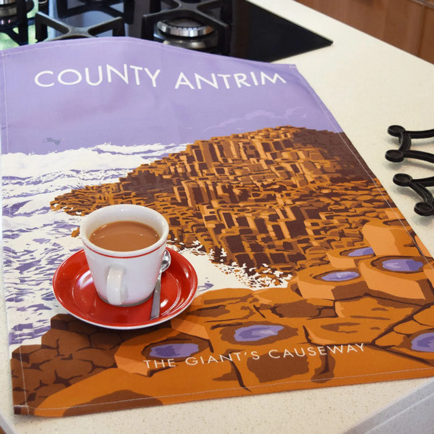 Town Towels Giant's Causeway - County Antrim Tea Towel