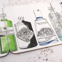 Corinne Alexander Gin Coaster Set by