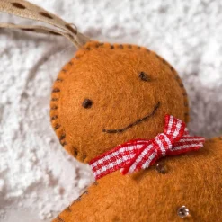 Corinne Lapierre Gingerbread Man Wool Mix Felt Craft Mini Kit