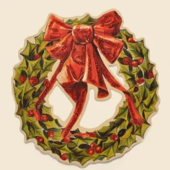 Alison Gardiner Glittered Christmas Wreath Garland