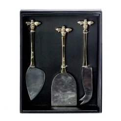 Selbrae Gold Bee Cheese Knives Set of 3