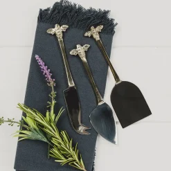 Selbrae Gold Bee Cheese Knives Set of 3