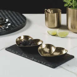 Selbrae Gold Heart Serving Set