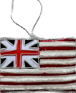 St. Nicolas Grand Union Sparkly Flag Decoration