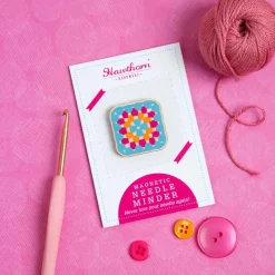 Hawthorn Handmade Granny Square Magnetic Needle Holder