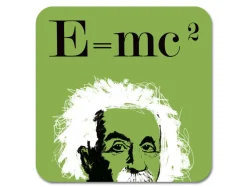 Repeat Repeat Graphic Einstein Coaster