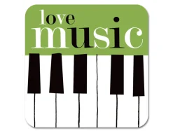 Repeat Repeat Graphic Piano Coaster