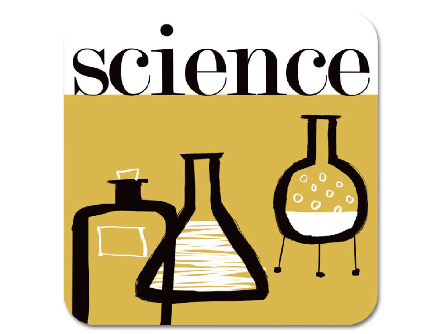 Repeat Repeat Graphic Science Coaster