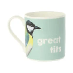 Mclaggan Smith Great Tits Bone China Mug