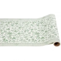 Burleigh Green Regal Peacock Paper Table Runner