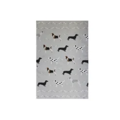 Bailey & Friends Grey Dogs Cotton Tea Towel
