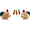 Amica Felt Guinea Pig Pair with Carrot Garland Felt Decoration